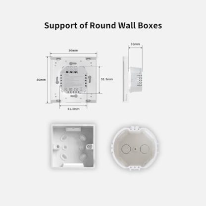 Aqara Smart Wall Switch H1 (No Neutral, Double Rocker), Requires Zigbee AQARA HUB, Remote Control Light Switch for Smart Home, Compatible with Amazon Alexa, Apple HomeKit, Google Assistant, IFTTT  Amazon.co.uk: DIY & Tools - Image 4