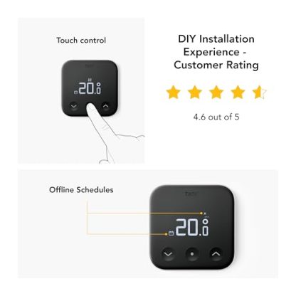tado Smart Thermostat X – Starter Kit Wired Room Thermostat & Bridge X, Control via App & Smart Speaker (Alexa, Siri, Google Assistant), DIY Installation, Not Compatible with tado V3+  Amazon.co.uk: Home & Kitchen - Image 4