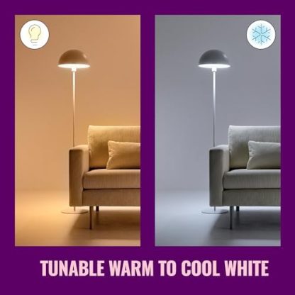 WiZ Smart Colour Bulb, E27, 8.5W, Tunable, Motion Sensor with App, Connected WiFi Works with Alexa, Google Assistant & HomeKit, App Control for Home Indoor Lighting, Bedroom, 2Pack  Amazon.co.uk: Lighting - Image 8