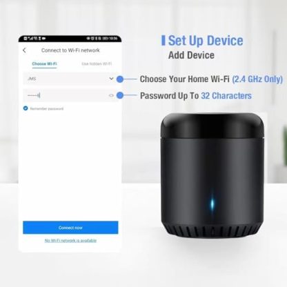 Broadlink Smart Home Hub, RM Mini3 Smart Wi-Fi IR Universal Remote Control, 2.4GHz Wi-Fi Only, One for All Infrared Controller - Black  Amazon.co.uk: Electronics & Photo - Image 6