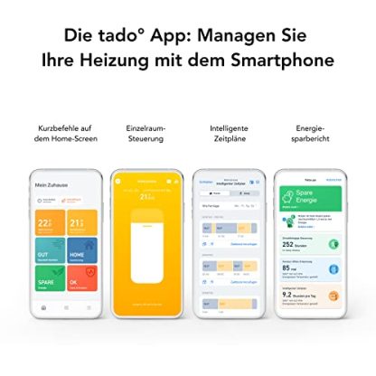 tado Smart Radiator Thermostat 3-Pack - WiFi Add-On Smart Radiator Valve For Digital Multi Room Control - Easy Installation - Save Heating Costs - Works With Alexa, Apple HomeKit And Google Assistant  Amazon.co.uk: Home & Kitchen - Image 4