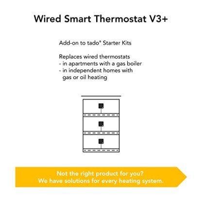 tado Wired Smart Thermostat - Add-On Thermostat For Multizone Control, Digital Heating Management, Easy Installation, Save Heating Energy And Costs - Replacement Of Existing Wired Thermostats  Tado: Amazon.co.uk: Home & Kitchen - Image 2
