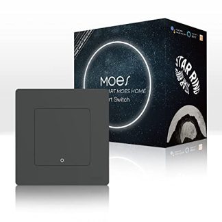 MOES STAR RING ZigBee Smart Switch, 10A, No Neutral Line No Capacitor, Compatible with MOES/Smart Life App Remote Control, Timer, Alexa Google Home Voice Control, Requires ZigBee Hub, 1 Gang-Grey  Amazon.co.uk: DIY & Tools