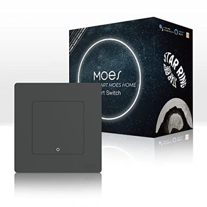 MOES STAR RING ZigBee Smart Switch, 10A, No Neutral Line No Capacitor, Compatible with MOES/Smart Life App Remote Control, Timer, Alexa Google Home Voice Control, Requires ZigBee Hub, 1 Gang-Grey  Amazon.co.uk: DIY & Tools