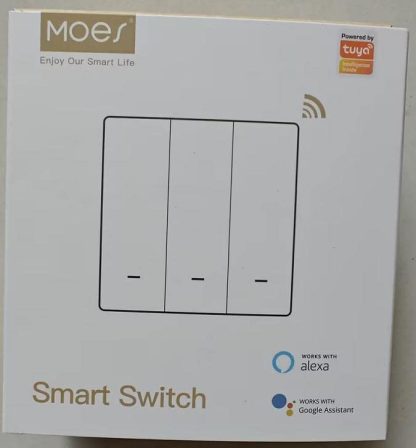 MOES ZigBee Smart Wall Light Switch No Neutral Wire Required, No Capacitor Needed, Smart Life Tuya Remote Control, Works with Alexa, Google Home, Tuya ZigBee Hub Required, 3 Gang, White  Amazon.co.uk: DIY & Tools - Image 9