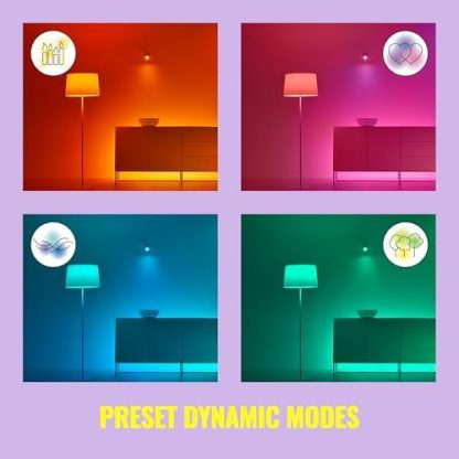WiZ Smart Bulb, E27, 60W, Shades of White, Smart LED Connected WiFi Works with Alexa, Google Assistant & HomeKit, App Control for Home Indoor Lighting, Livingroom, Bedroom, Energy Monitoring, 2 Pack  Amazon.co.uk: Lighting - Image 7