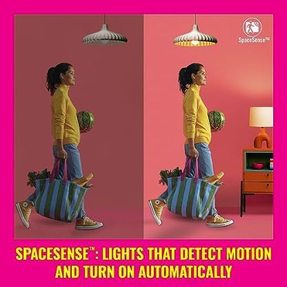 WiZ Smart Colour Bulb, E27, 8.5W, Tunable, Motion Sensor with App, Connected WiFi Works with Alexa, Google Assistant & HomeKit, App Control for Home Indoor Lighting, Bedroom, 2Pack  Amazon.co.uk: Lighting - Image 4