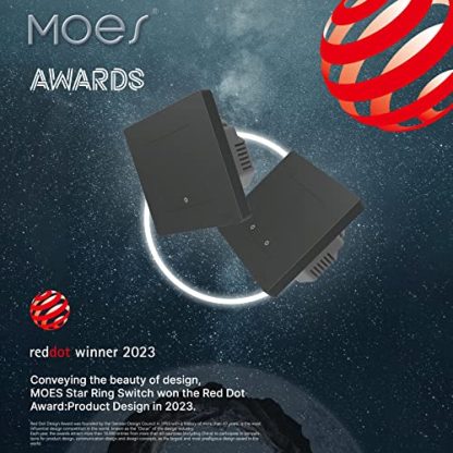 MOES STAR RING ZigBee Smart Switch, 10A, No Neutral Line No Capacitor, Compatible with MOES/Smart Life App Remote Control, Timer, Alexa Google Home Voice Control, Requires ZigBee Hub, 1 Gang-Grey  Amazon.co.uk: DIY & Tools - Image 7